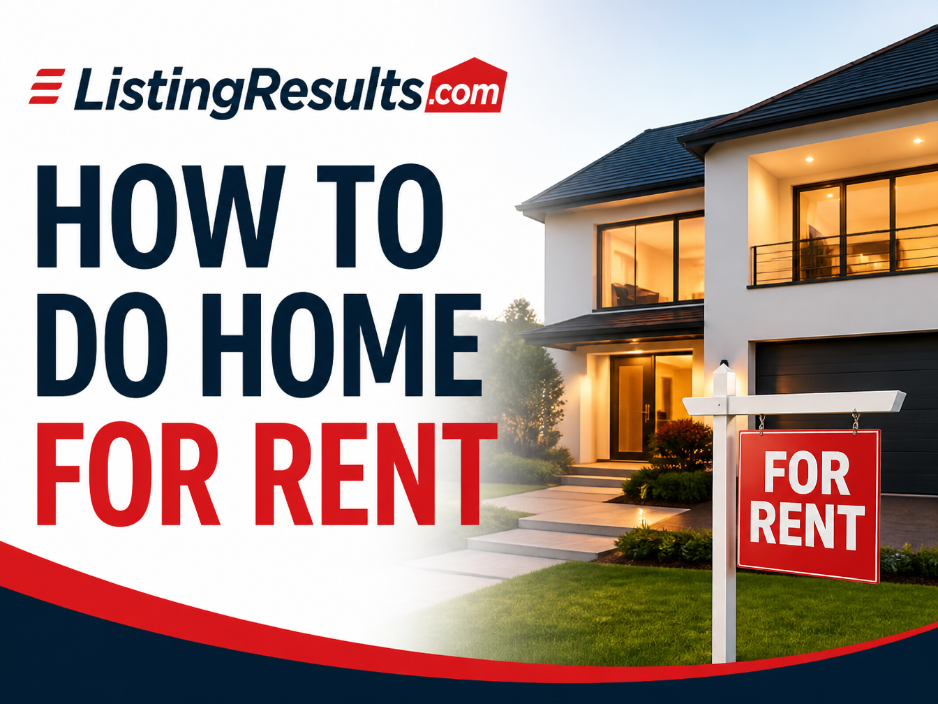 How to lease or rent a home